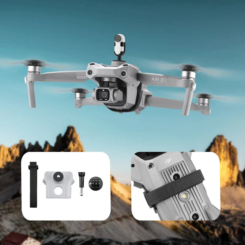 Top Extension Kamera Fülllicht Halterung Halterung für DJI Mavic 3/Air 2 2S Mini 2 SE FIMI X8 SE 2020 für Osmo Action GOPRO 23 Black: does not include the Drones, sports cameras, panoramic cameras, Osm