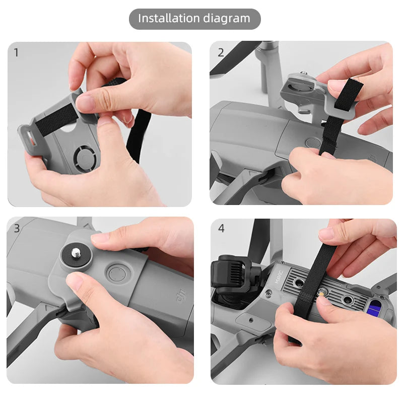 Top Extension Kamera Fülllicht Halterung Halterung für DJI Mavic 3/Air 2 2S Mini 2 SE FIMI X8 SE 2020 für Osmo Action GOPRO 34 the length of the cable tie can be trimmed according to the size of the fuselage during