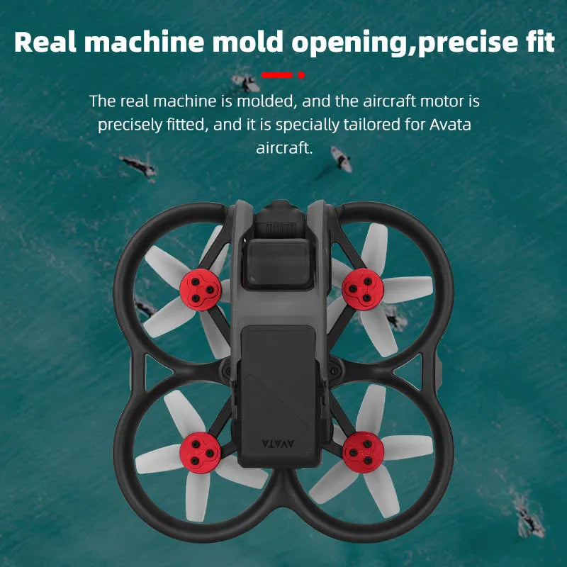 Gimbal Camera Bar for DJI Avata Drone, the real machine is molded, and the aircraft motor iS precisely fitted . it