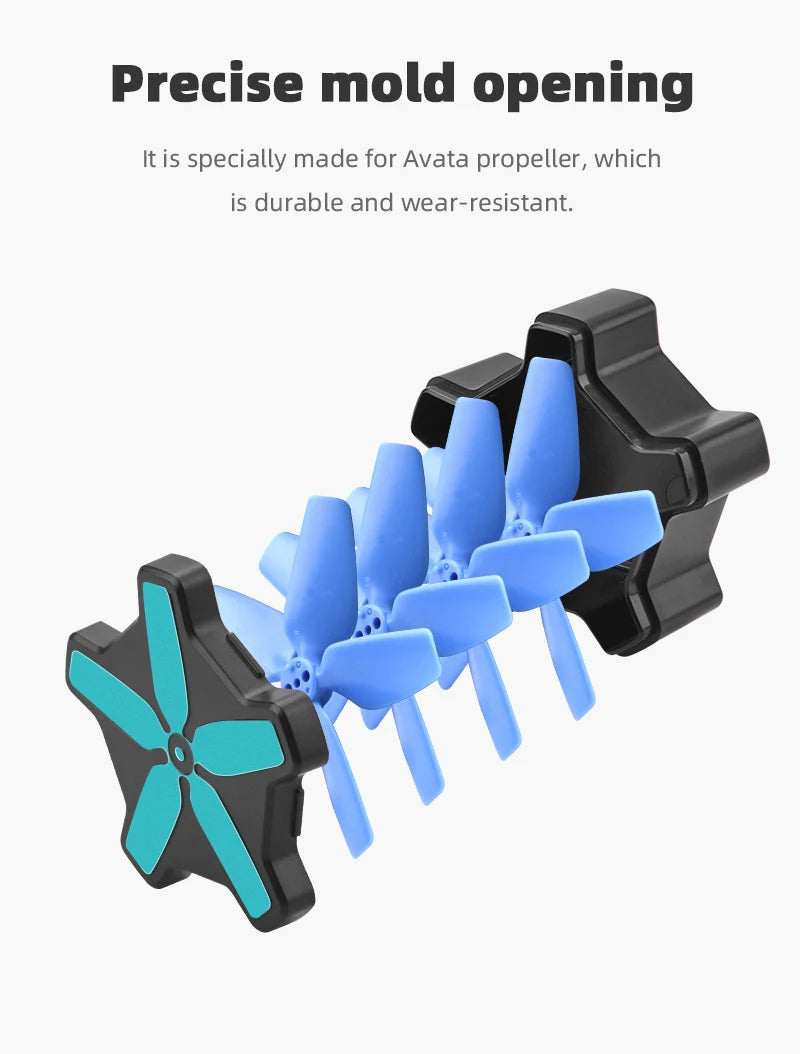 Propellers Storage Box for DJI Avata - 2925S Carrying Case Anti-fall Protection Box for DJI Avata Drone Accessories 10 Propellers Storage Box for DJI Avata, avata propeller is a durable and wear-resistant propeller .