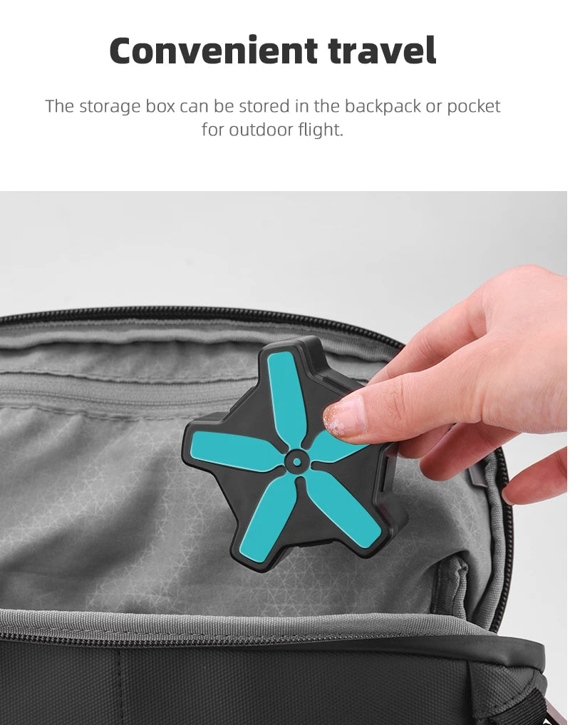 Propellers Storage Box for DJI Avata - 2925S Carrying Case Anti-fall Protection Box for DJI Avata Drone Accessories 13 Propellers Storage Box for DJI Avata, storage box can be stored in the backpack or pocket for outdoor flight: