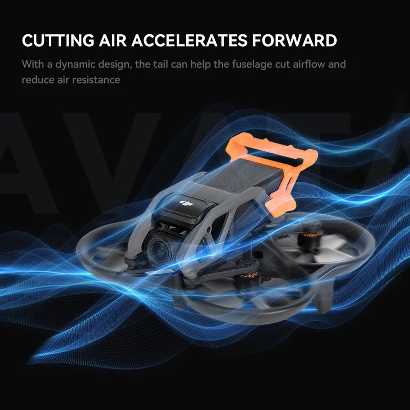 Flight Tail for DJI Avata - Quick-Release Battery Holder Flying Protective Cover Base Mount For Avata Drone Accessories 7 Flight Tail for DJI Avata, the tail can help the fuselage cut airflow and reduce air resistance IV . the tail