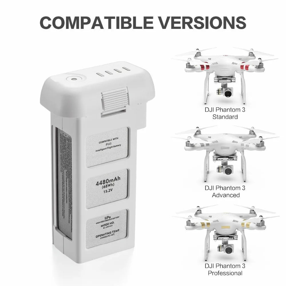 DJI Phantom 3 SE Battery, COMPATIBLE VERSIONS DJI Phantom 3 Standard with PH3?