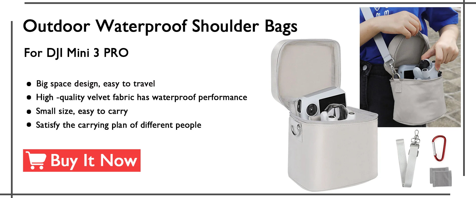 velvet fabric has waterproof performance Small size, easy to carry Satisfy the carrying plan of