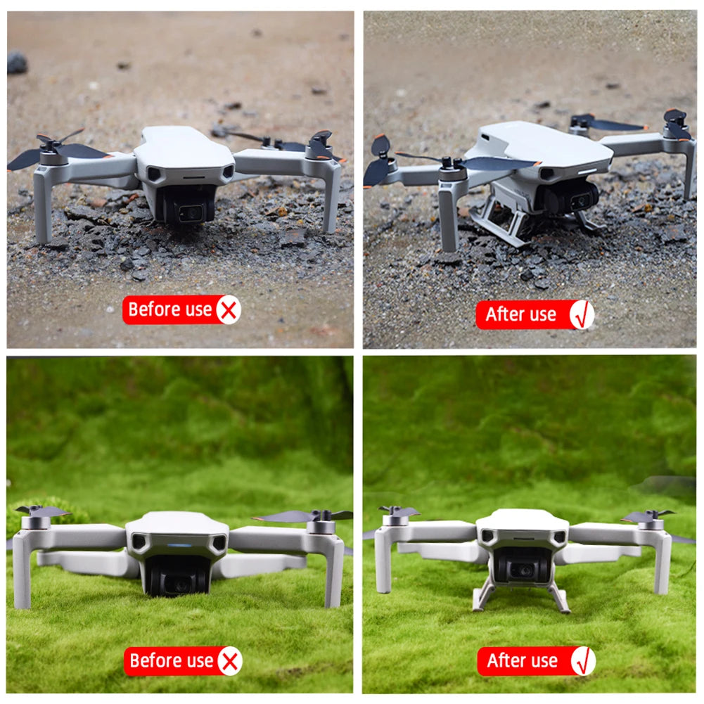 Drone Landing Gear Extended Height Leg, Before use After use Before use Before