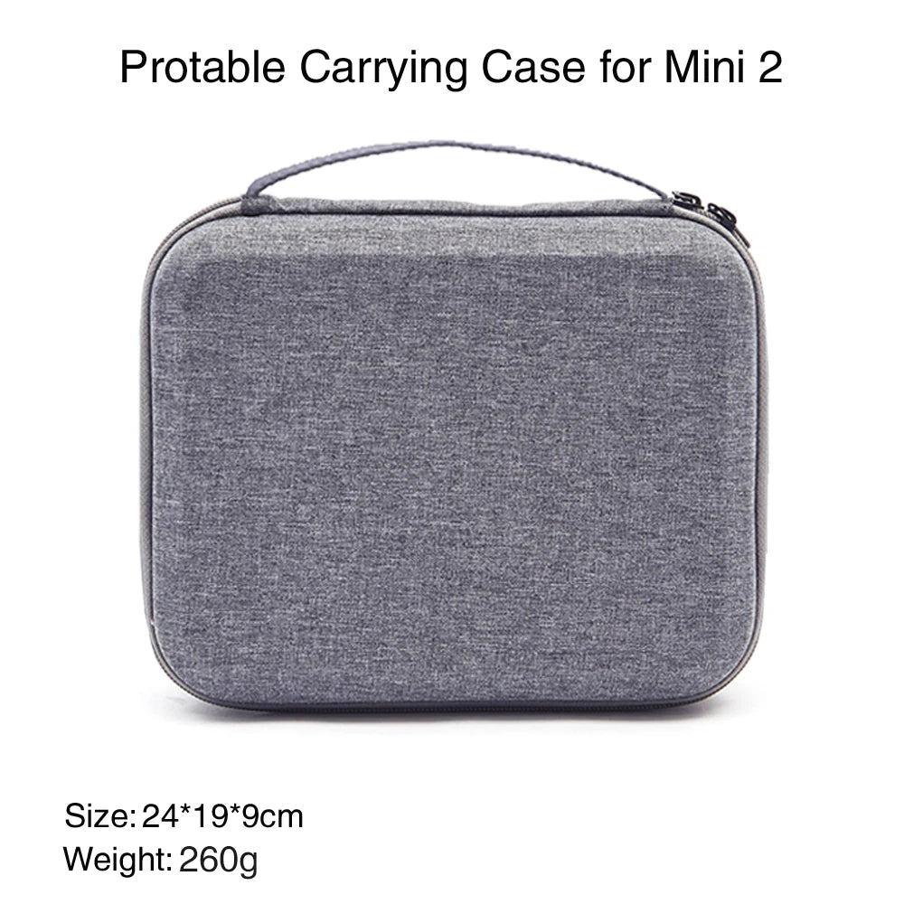 DJI Mini 2 Drohnen-Zubehör, tragbare DJI Mavic Mini 2 Aufbewahrungstasche, Drohnen-Handtasche, Outdoor-Tragebox 19 Carrying Case for Mini 2 Size:24*19*9cm Weight: 260