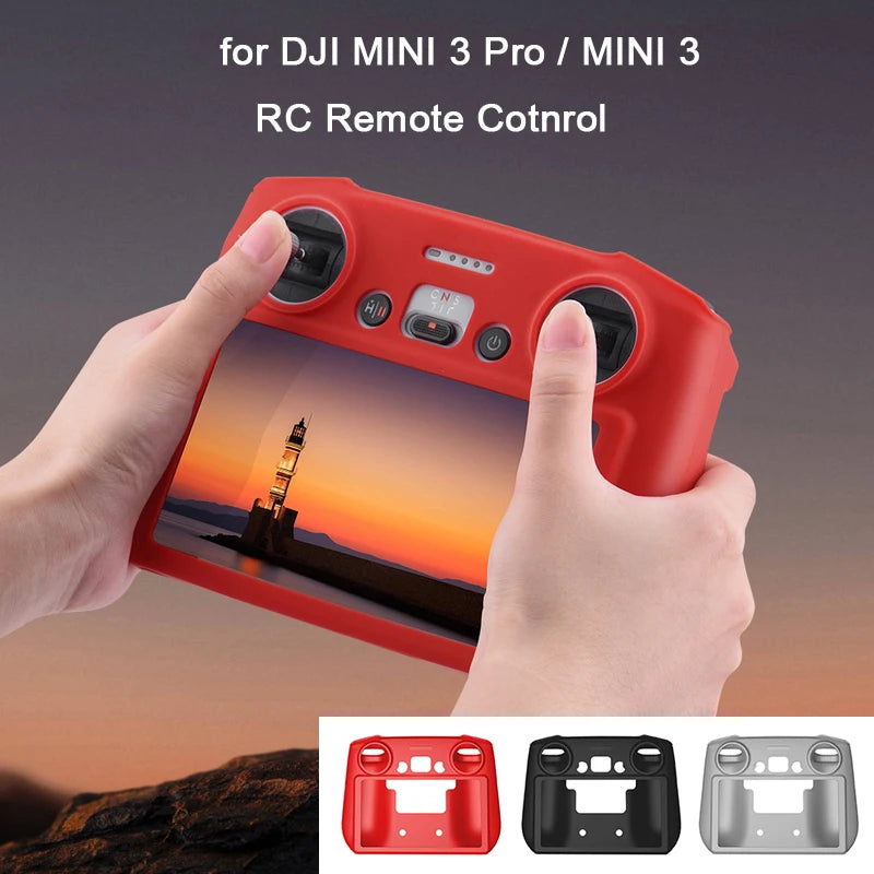 For DJI Mini 3 Pro / MINI 3 RC Remote Control Silicone Cover Shock-resistant Scratch-resistant Protective Sleeve Drone Accessory 8 DJI Mini 3 Pro RC Remote Sleeve is made of silicone sleeve