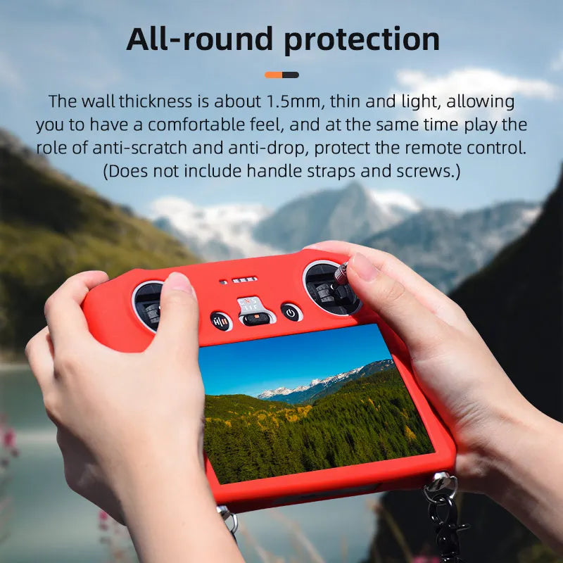 For DJI Mini 3 Pro / MINI 3 RC Remote Control Silicone Cover Shock-resistant Scratch-resistant Protective Sleeve Drone Accessory 16 the thickness is about 1.Smm, thin and light, allowing you to have a