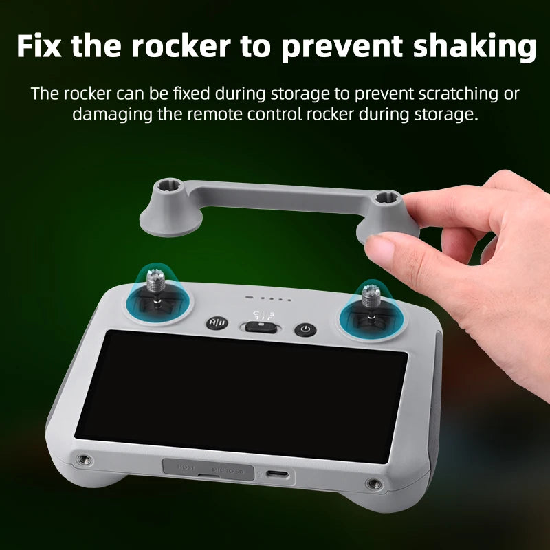 For DJI Mini 3 Pro / MINI 3 RC Remote Control Silicone Cover Shock-resistant Scratch-resistant Protective Sleeve Drone Accessory 43 fix rocker to prevent shaking Rocker can be fixed during storage to prevent scratching or damaging