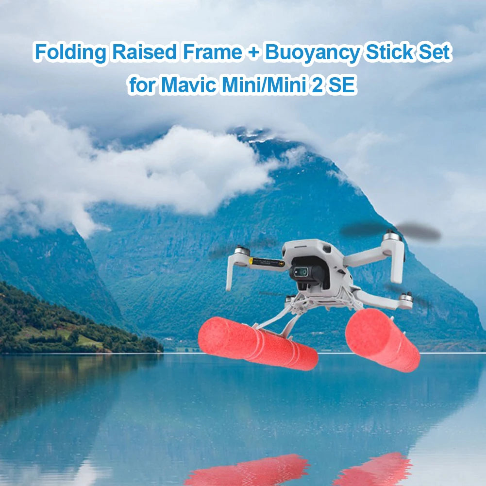 Drone Landing Skid Float Tripod Stand/Buoyancy Stick Kit Accessories Landing Gear Leg for DJI Mini/Mini 2 SE 14 Folding Raised Frame Buoyancy Stick Set for Mavic MinilMini 2