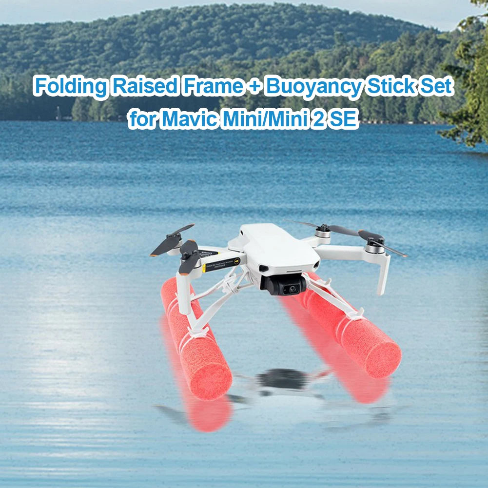 Drone Landing Skid Float Tripod Stand/Buoyancy Stick Kit Accessories Landing Gear Leg for DJI Mini/Mini 2 SE 15 ColdingRaisedlamgoBuoyancystckSed Gor