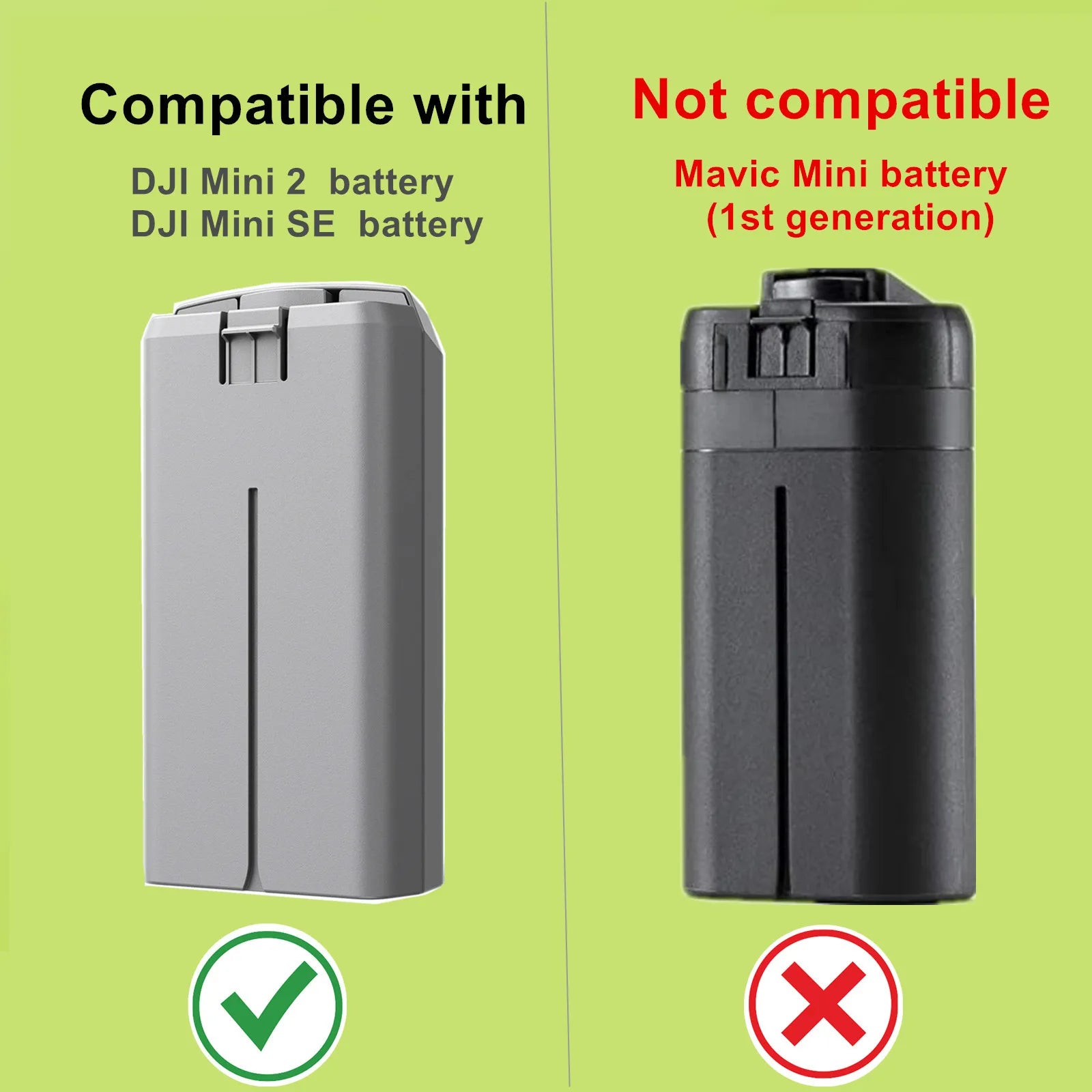 Mini 2/Mini SE Batterieladegerät Zwei-Wege-Ladestation Drohnenbatterien USB-Ladegerät für DJI Mini 2/Mini SE Zubehör Modulare Batterie 13 Compatible with Mavic Mini battery DJI Mini SE battery (Ist generation)
