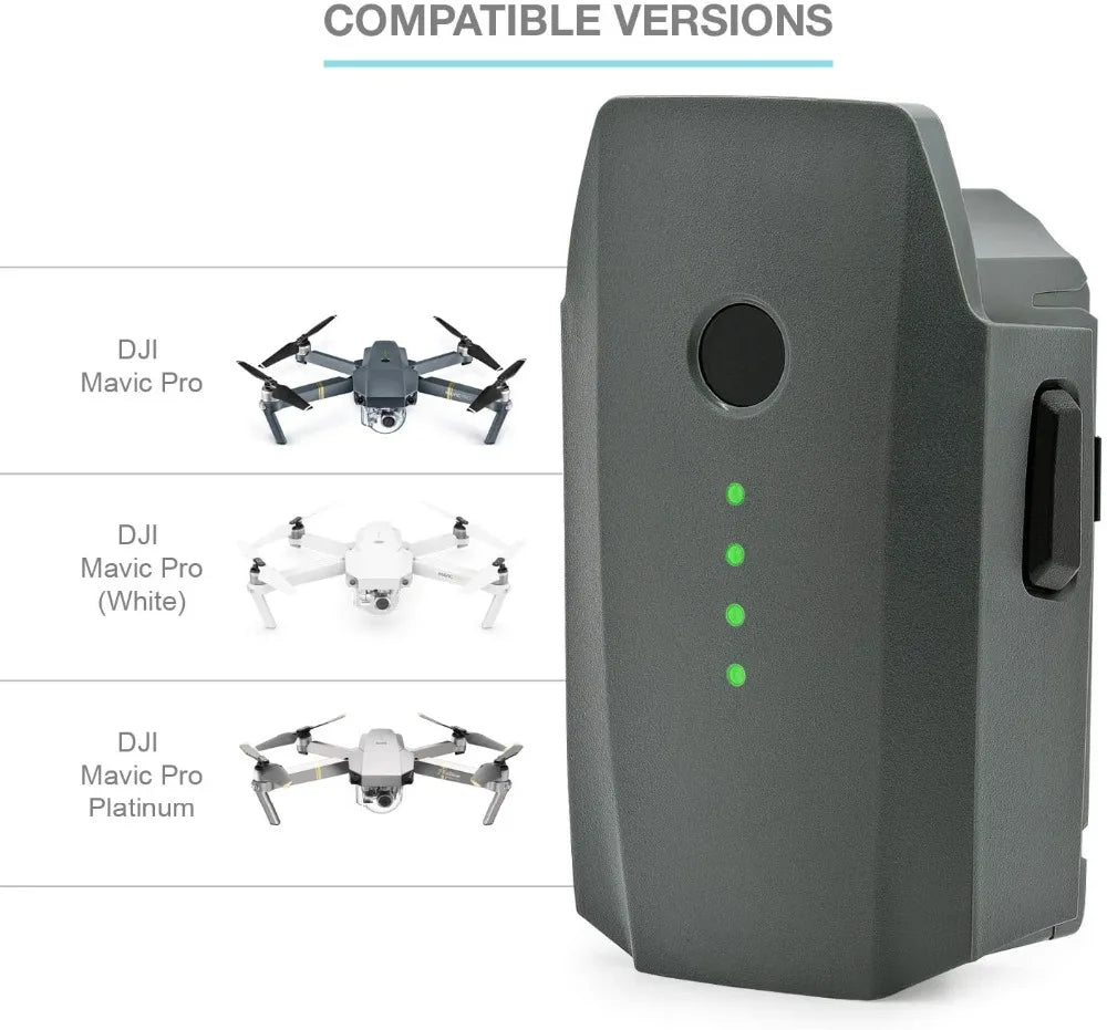 COMPATIBLE VERSIONS DJl Mavic Pro (White) DJI Mavic Professional