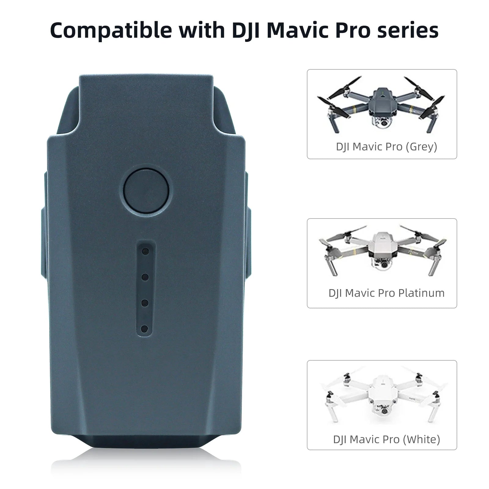 DJI Mavic Pro-Akku Intelligent Flight (3830 mAh/11,4 V), speziell für die Mavic-Drohne entwickelt 21 Compatible with DJI Mavic Pro series .