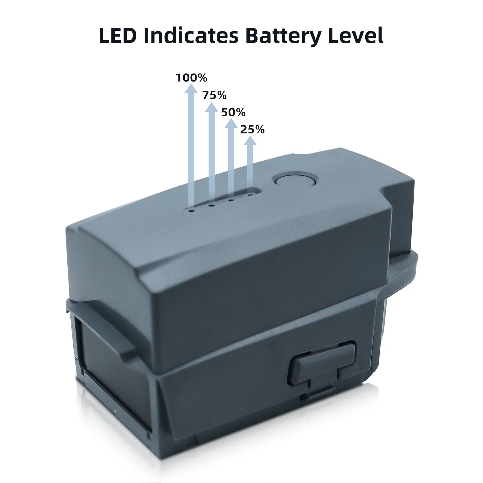 DJI Mavic Pro-Akku Intelligent Flight (3830 mAh/11,4 V), speziell für die Mavic-Drohne entwickelt 24 LED Indicates Battery Level 100% 75% 50%