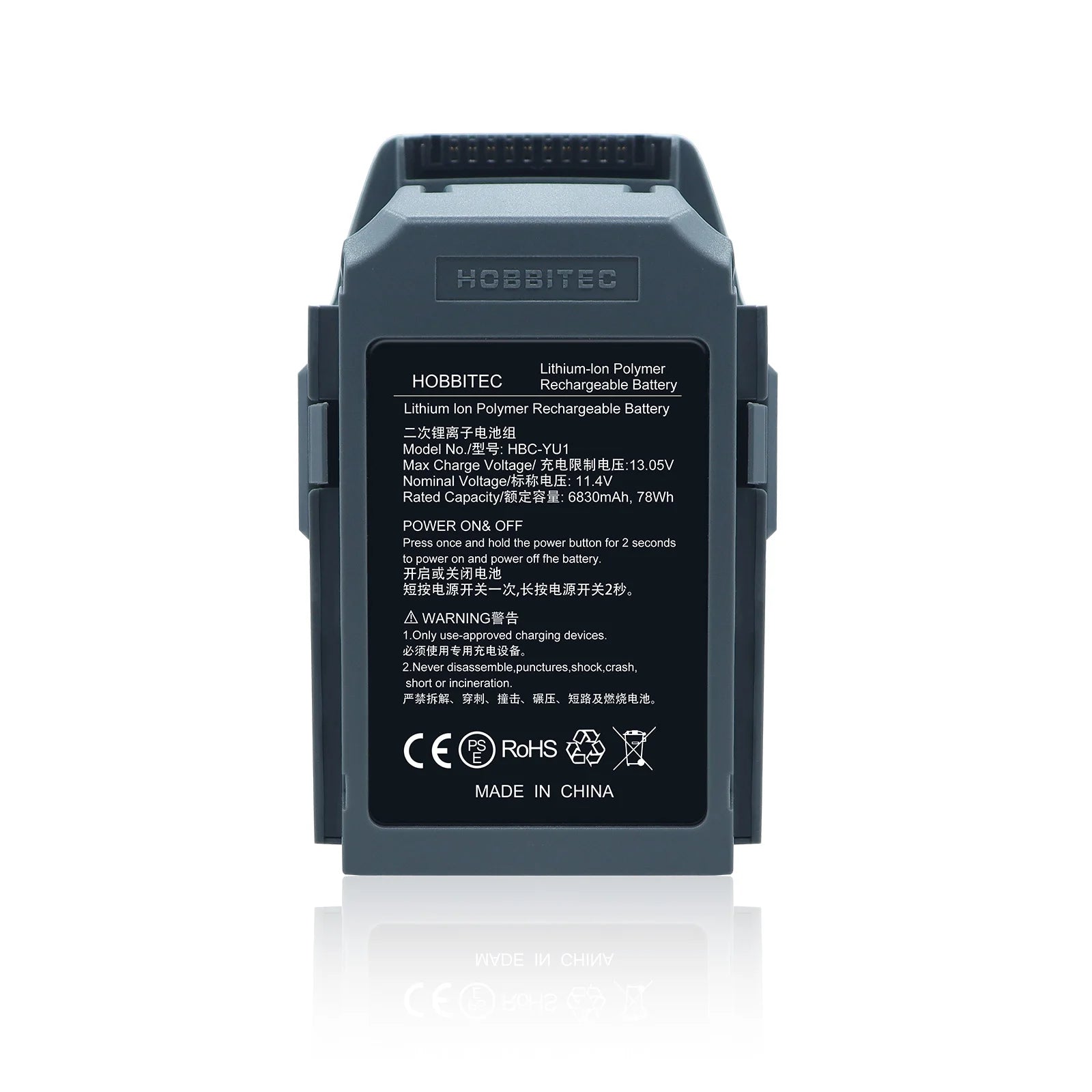 DJI Mavic Pro-Akku Intelligent Flight (3830 mAh/11,4 V), speziell für die Mavic-Drohne entwickelt 27 Hobbitec Lithium-Ion Polymer Rechargeable Battery 2x4e