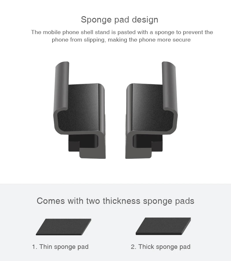 Phone Mount For DJI Mavic Mini Pro Air Spark Mavic 2 Zoom Drone Remote Control Clamp Clip Bracket Stable Phone Holder Accessory 11 Sponge design The mobile phone shell stand is pasted with a sponge to prevent the