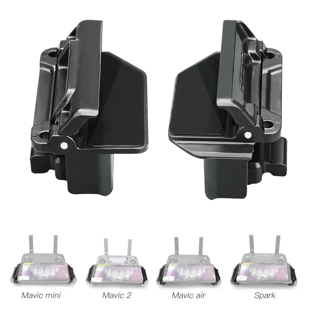 Phone Mount For DJI Mavic Mini Pro Air Spark Mavic 2 Zoom Drone Remote Control Clamp Clip Bracket Stable Phone Holder Accessory 30 Mount For DJI Mavic Mini Pro Air