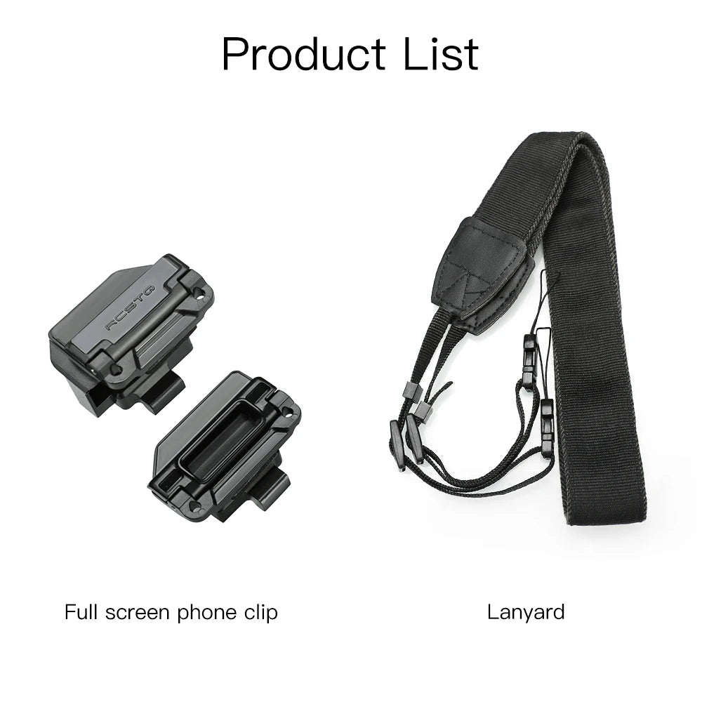 Phone Mount For DJI Mavic Mini Pro Air Spark Mavic 2 Zoom Drone Remote Control Clamp Clip Bracket Stable Phone Holder Accessory 34 Product List Full screen phone clip Lanyard C