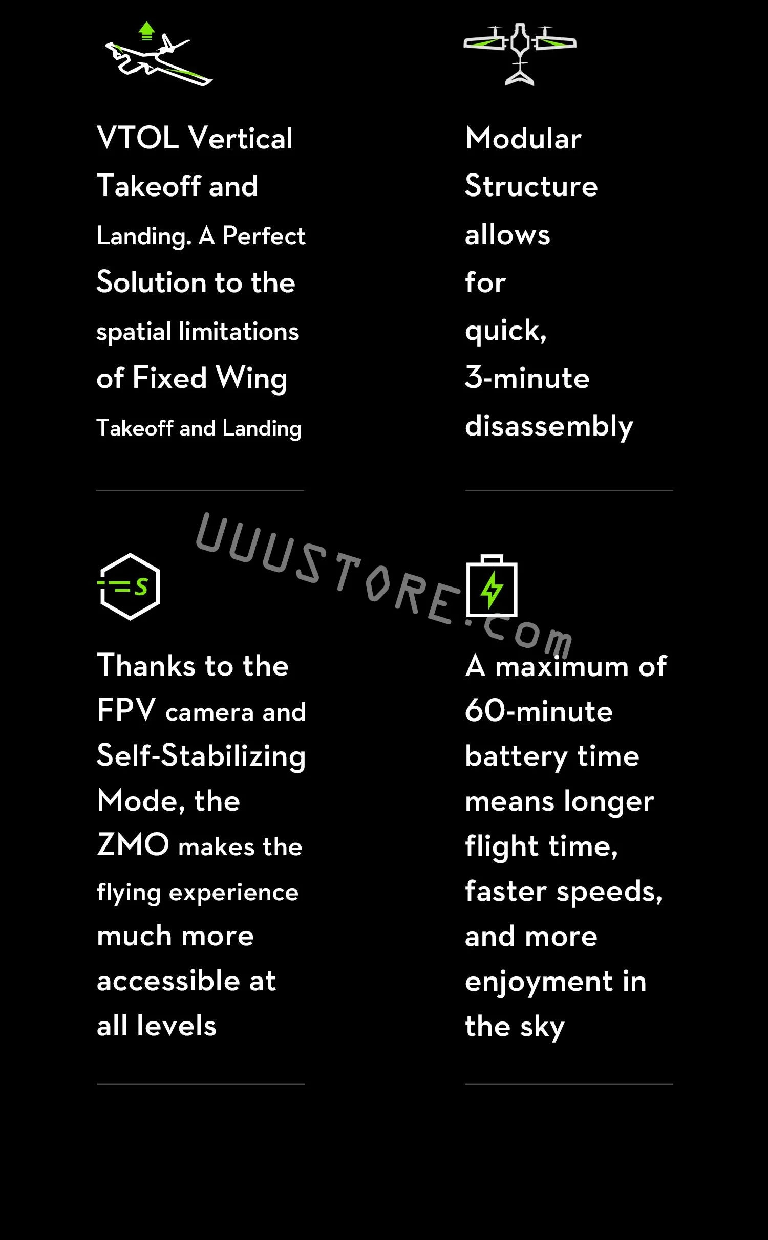 OMPHOBBY ZMO VTOL RC AirPlane , VTOL Vertical Modular Takeoff and Structure Landing: A Perfect allows Solution to the