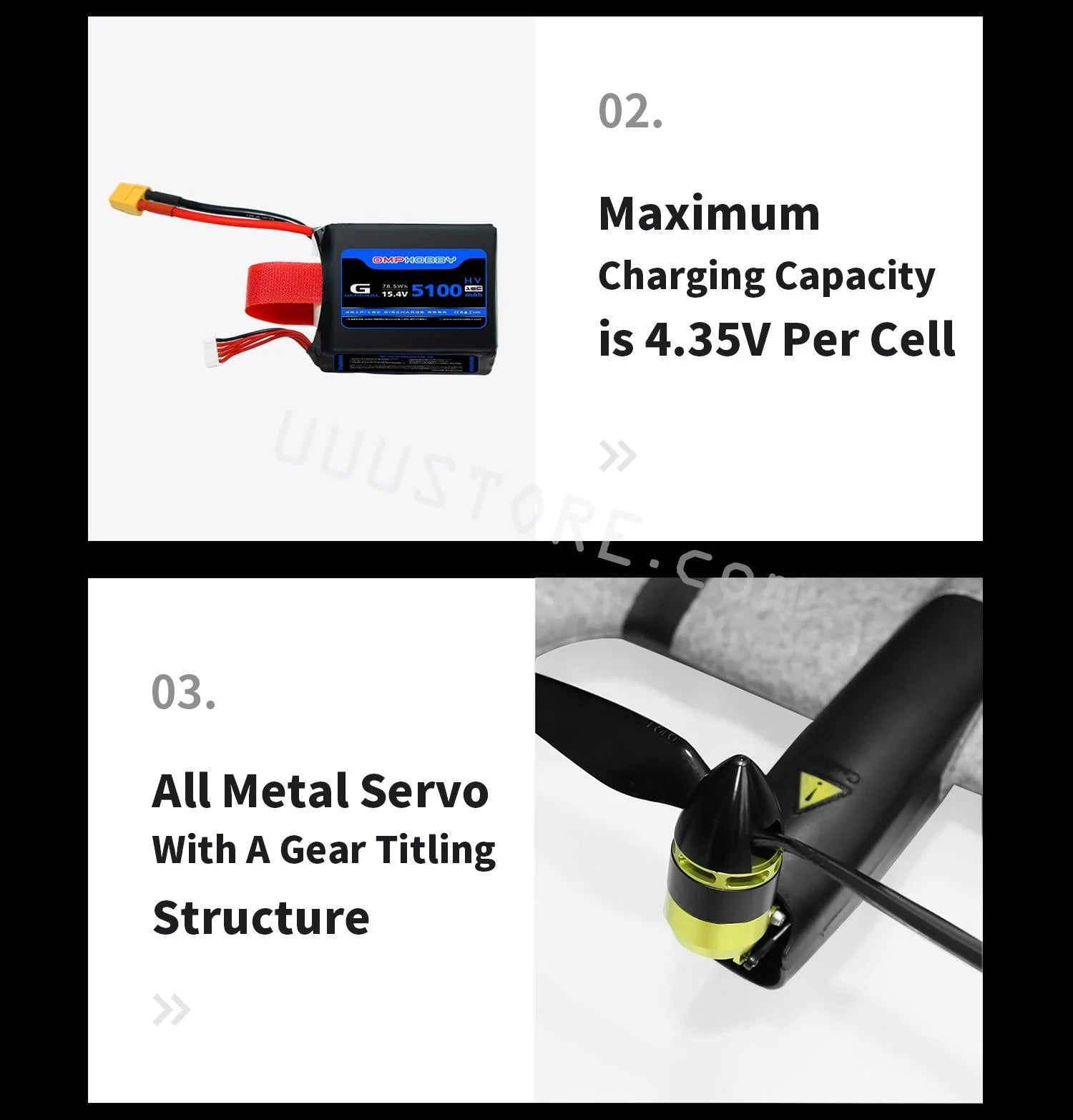 OMPHOBBY ZMO VTOL RC AirPlane , 02 Maximum OMPHOBBY 15.av 5100 09 Charging Capacity is