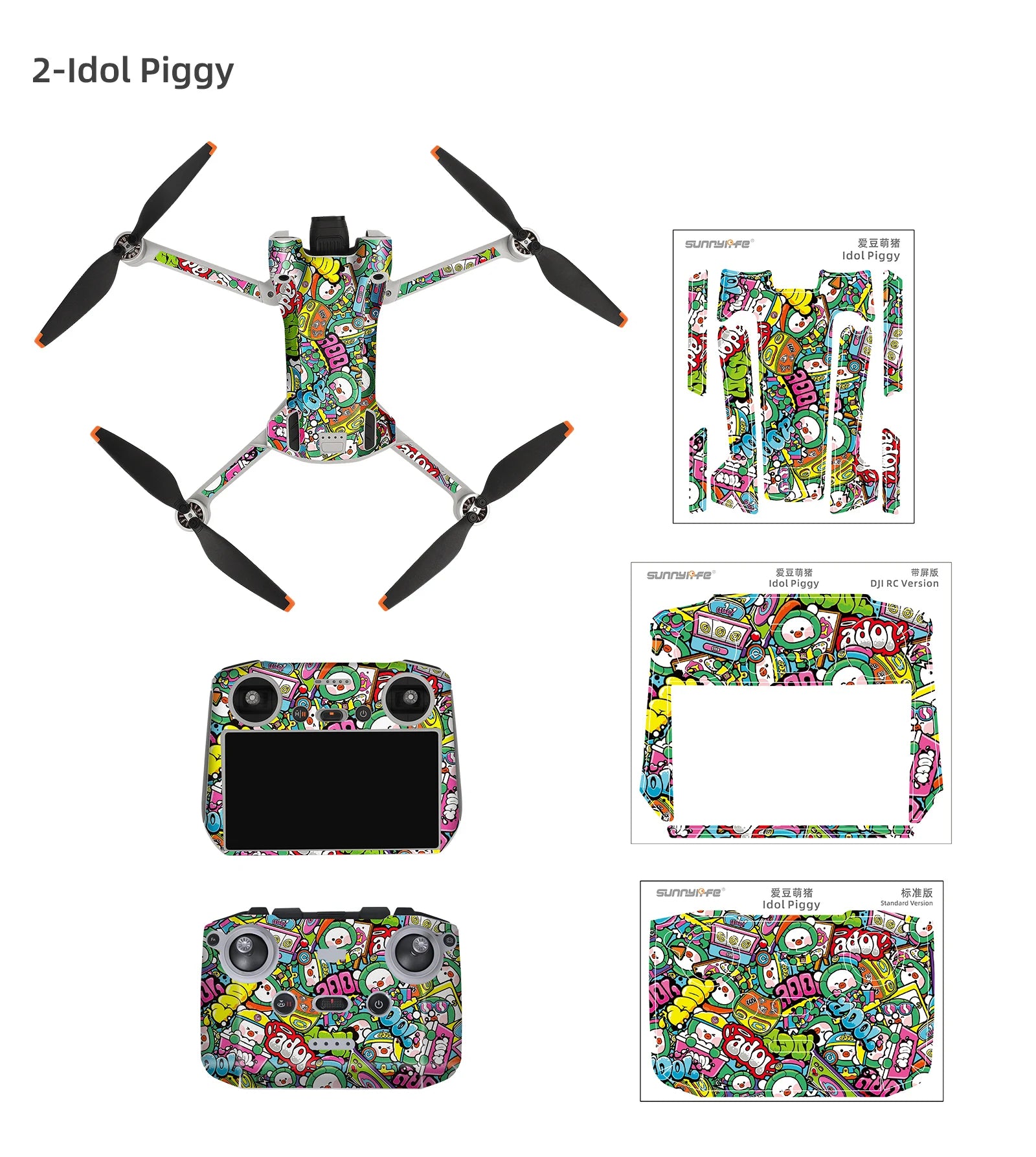 Für DJI Mini 3 Pro Aufkleber Drone Schutz Film Wasserdichte Fernbedienung Aufkleber Volle Abdeckung Haut Für DJI Mini 3 Pro Drone Zubehör 19 For DJI Mini 3 Pro Drone Accessories