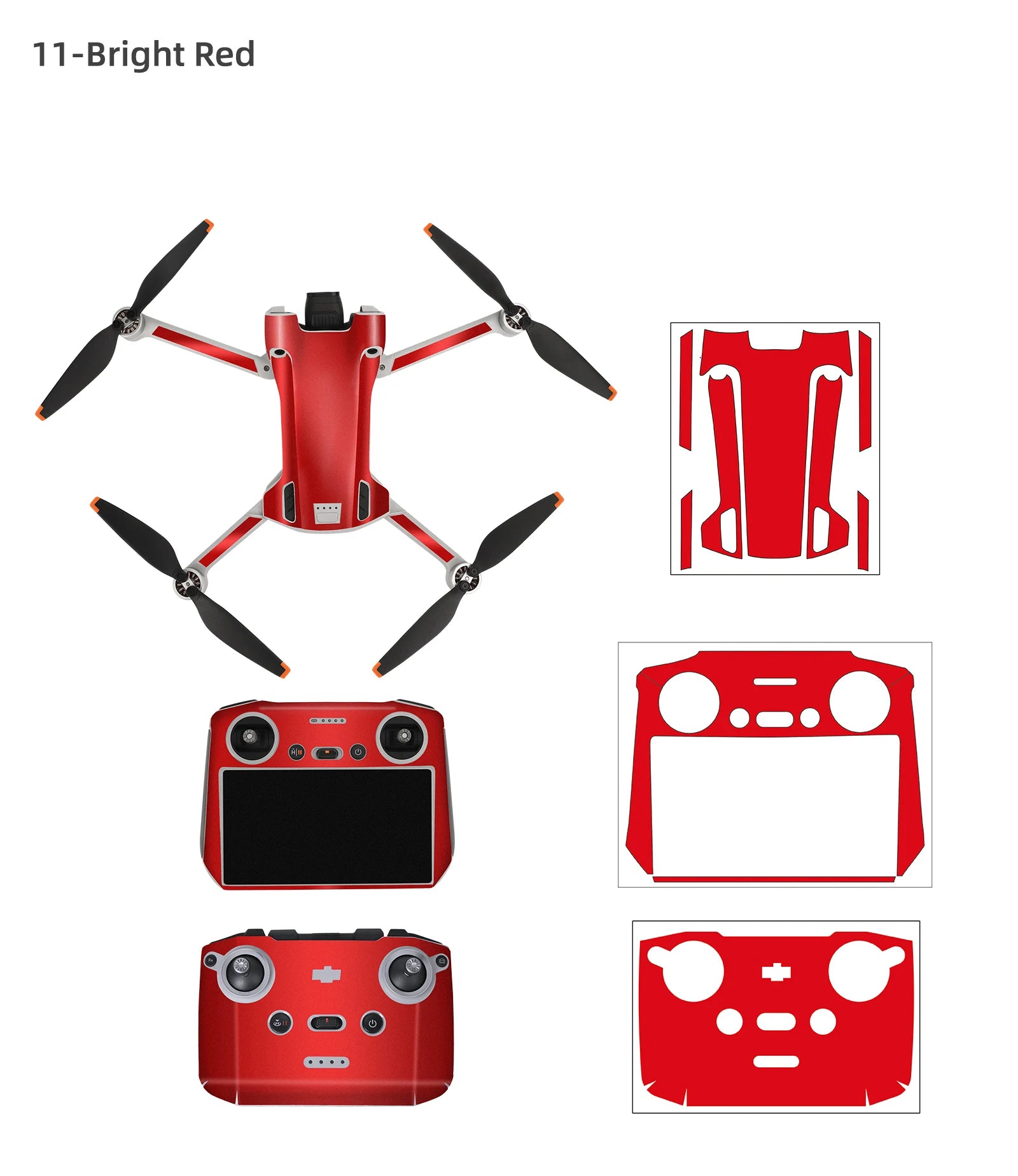 Für DJI Mini 3 Pro Aufkleber Drone Schutz Film Wasserdichte Fernbedienung Aufkleber Volle Abdeckung Haut Für DJI Mini 3 Pro Drone Zubehör 28 DJI mini 3 pro stickers Stickers stick repeatedly without leaving glue 2.Imported removable P