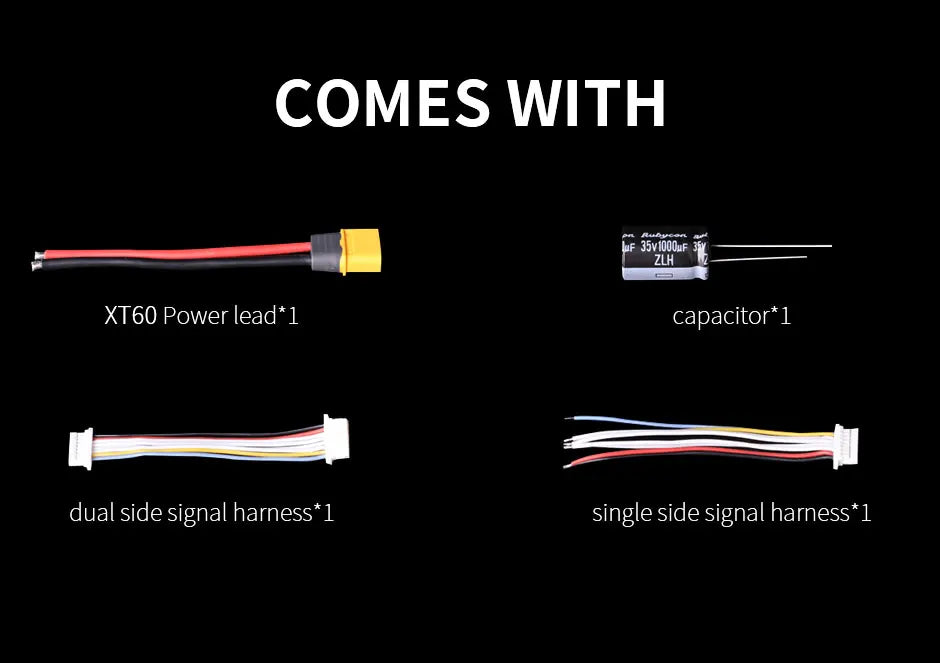 COMES WITH 35v IOOOuF zlH XT60 Power