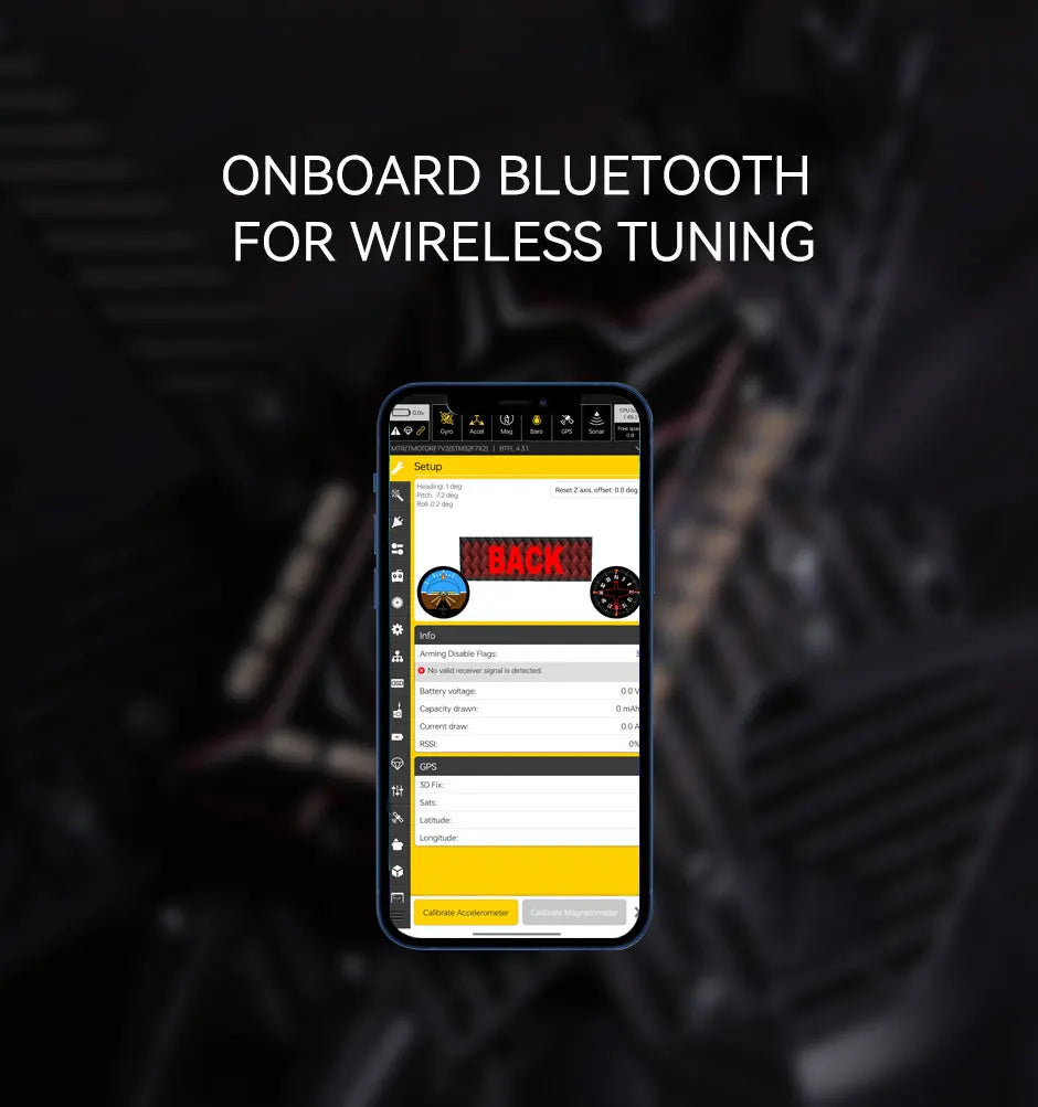 T-MOTOR 8IN1 CINE F7 60A STACK, BLUETOOTH FOR WIRELESS TUNING Setud Hm