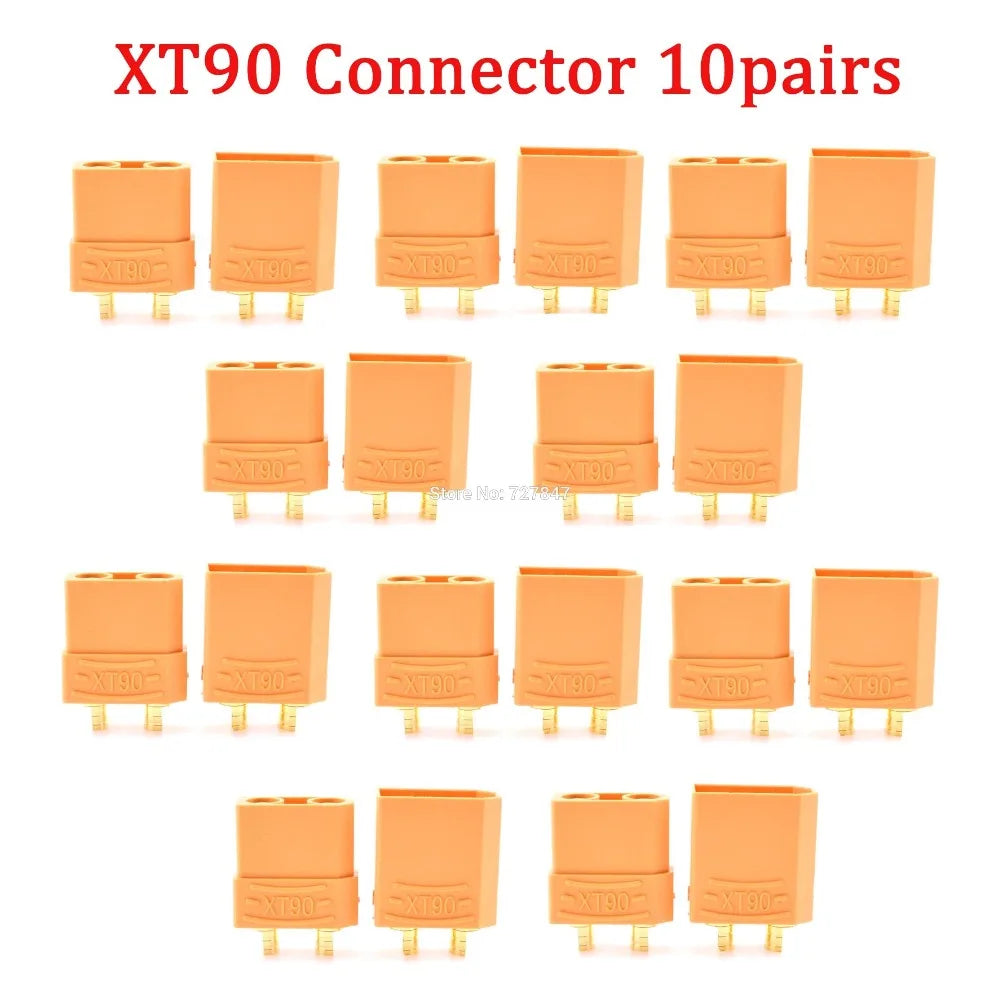 FPV Drone Connector Plug - 5 / 10 Pairs High Quality XT30 XT30U MR30 XT60 XT60H MR60 XT60PW XT90 XT90S Connector Plug for Battery Quadcopter Multicopter 34 FPV Drone Connector, XT9O Connector 1Opairs T9 Store No; 7278