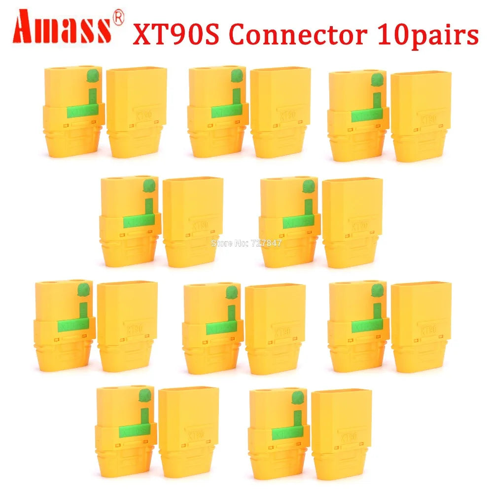 FPV Drone Connector Plug - 5 / 10 Pairs High Quality XT30 XT30U MR30 XT60 XT60H MR60 XT60PW XT90 XT90S Connector Plug for Battery Quadcopter Multicopter 35 FPV Drone Connector, Auhn's XT9OS Connector 1Opairs Store No