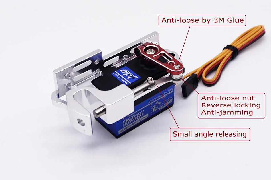 SKYTEAM 12kg Airdrop, Secure fastener kit with anti-loosening mechanism, glue, and reverse-locking design for smooth operation.