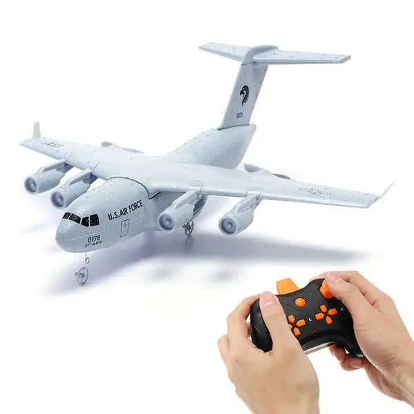 C-17 RC Drone, 1x C-17 Transport 373mm EPP DIY RC Airplane (Glue