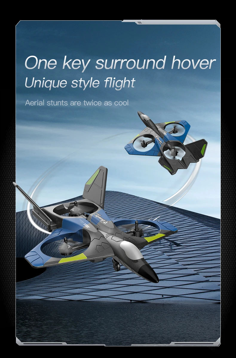 V27 RC Airplane, one key surround hover Unique style flight Aerial stunts are twice as