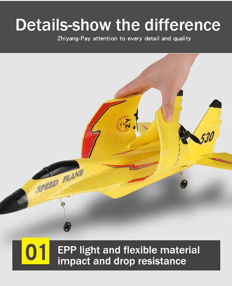 MiG-530 RC Foam Aircraft, Details-show the difference Zhiyang-Pay attention to every detail and quality 