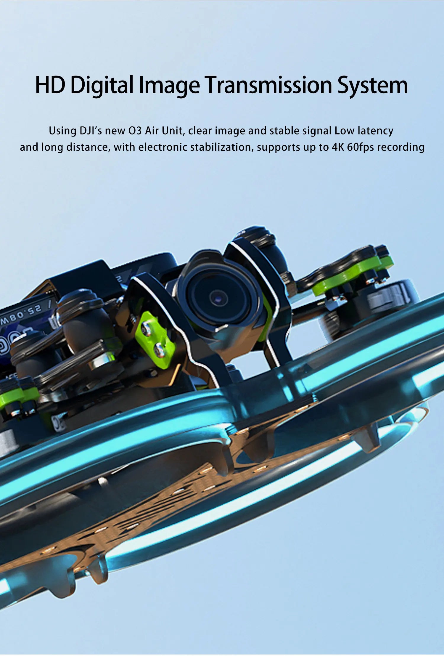 GEPRC Cinebot30 FPV Drone, DJI's new 03 Air Unit supports up to 4K 6Ofps recording