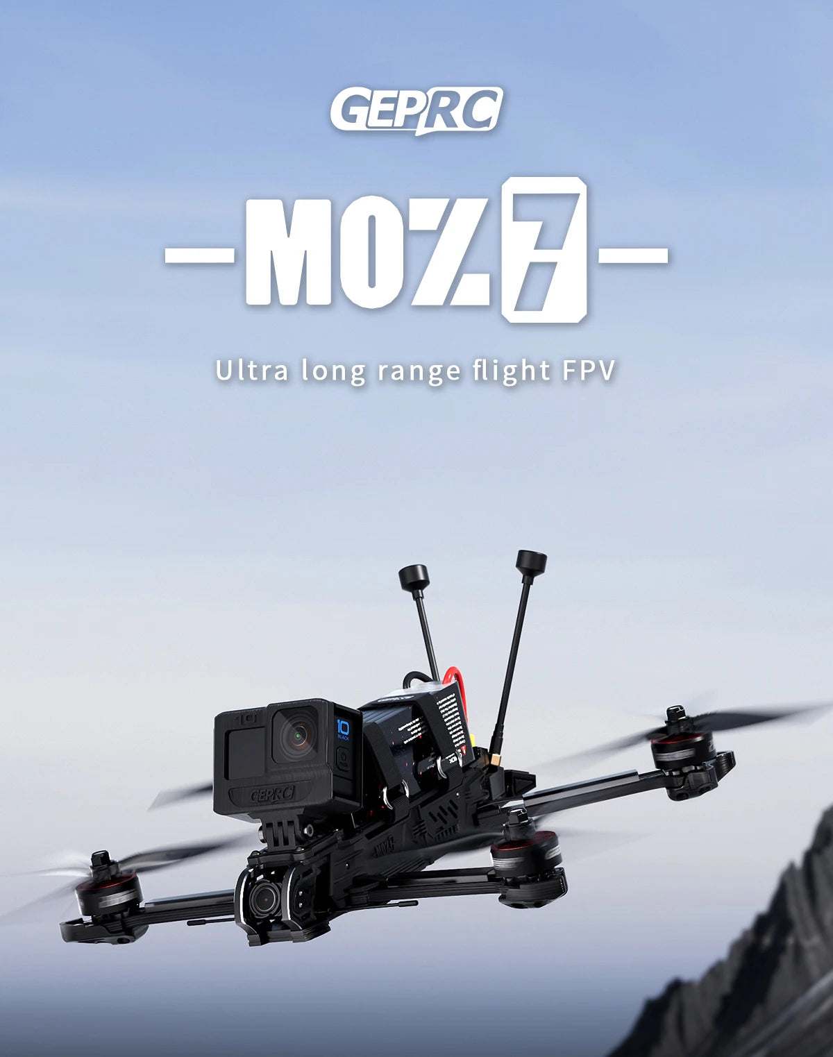GEPRC MOZ7 Analog – Long Range FPV 7 Zoll 6S F722-HD-BT Integrierter Bluetooth RC Quadcopter LongRange Freestyle Drone Racing Kit 8 GEPRC MOZ7 Analog - Long Range FPV, GEPRC MOZ7 Analog, GEPRC MOIH Ultra range flight FPV GEPRO