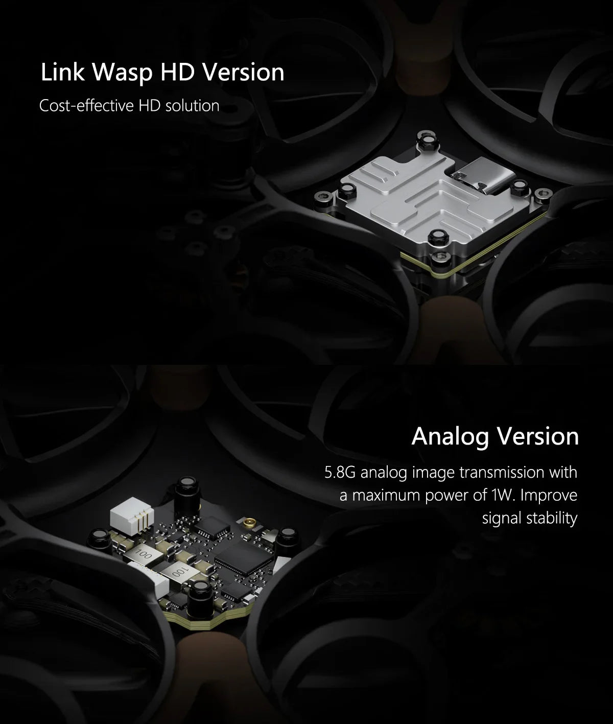 GEPRC Cinelog25 V2 Analog - FPV TAKER G4 35A AIO Caddx Ratel2 Video BNF Mini 4S Freestyle RC Quadcopter Drone Racing Kit 148g 12 GEPRC Cinelog25 V2 Analog - FPV, Link Wasp HD Version Cost-effective HD solution Analog Version 5.8G analog image transmission