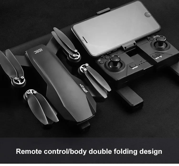 S608 Pro GPS Drone, Remote controllbody double folding design Duu