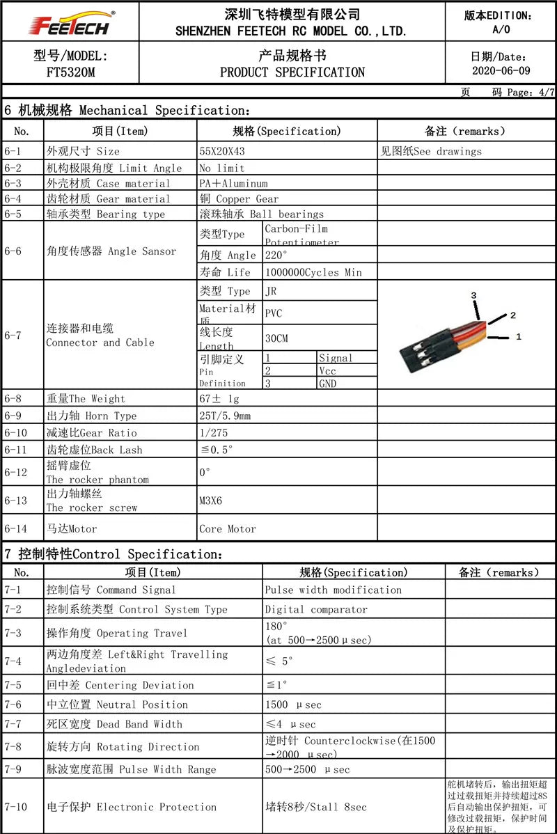 Feetech FT5320, 'Atbi Case_material PA#Aluminum MilEMbi