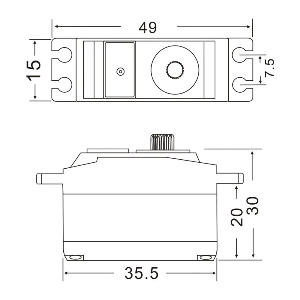 JX PDI-2506MG Servo - 4.8V 5.3KG