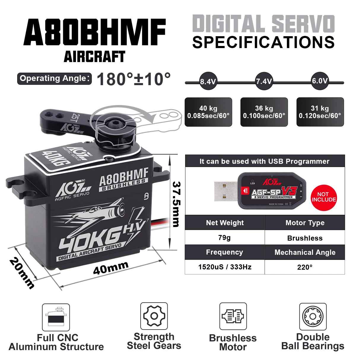 AGFRC A80BHMF, ABOBHMF digital SerVQ SPECIFICATIONS AIRCRAFT Operating