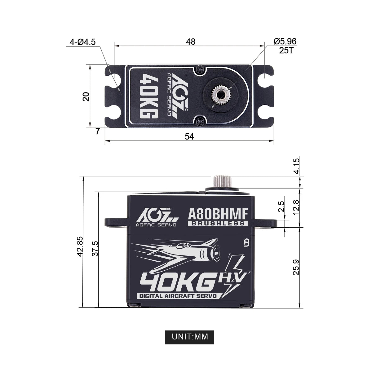 AGFRC A80BHMF, all aluminum CNC solid housing structure enhances heat dissipation 