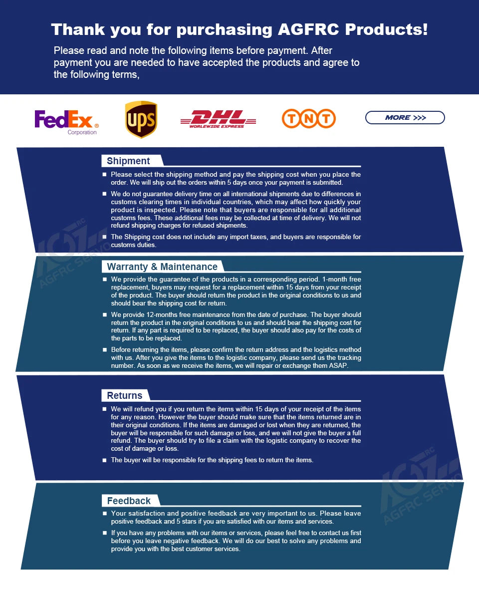 AGFRC A80BHMF, we do not guarantee delivery time on all international shipments due to differences in customs clearing times