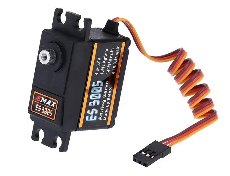 4pcs EMAX ES3005 Servo - Analog Metal Waterproof Servo with Gears 43g servo 13KG torque for RC Car Boat Fixed-wing Copters 11 4pcs EMAX ES3005 Servo - Analog Metal