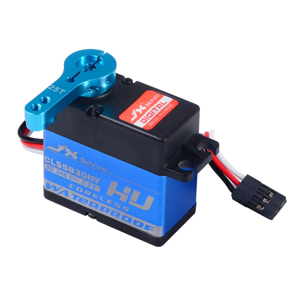 JX Servo CLS5830HV - 8.4V 30kg 0.09 sec/60° 58g Full Waterproof HV Coreless High Quality Servo For Car Crawler TRX4 SCX10 RC Boat RC Model 9 JX Servo, 2st Bervo Didital Tkde inchina 4SS sete Cls