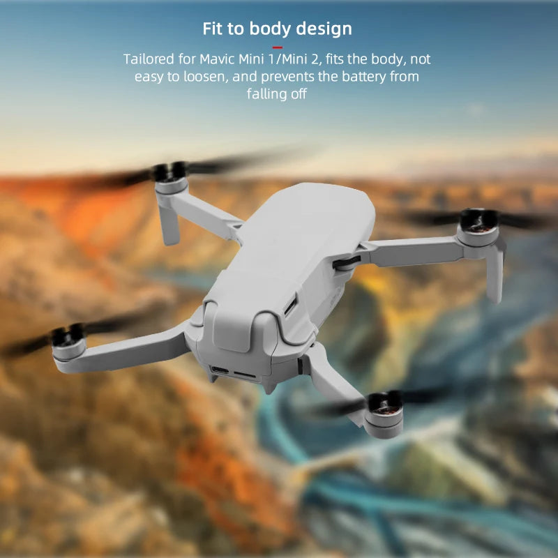 für DJI Mavic Mini 2/SE Drone Batterie Schnalle Anti-lose Fixer Anti-rutsch Clip Halter für DJI Mavic Mini Batterie Schutz Schutz 9 Fit to body design Tailored for Mavic IMini 2, fits the body, not