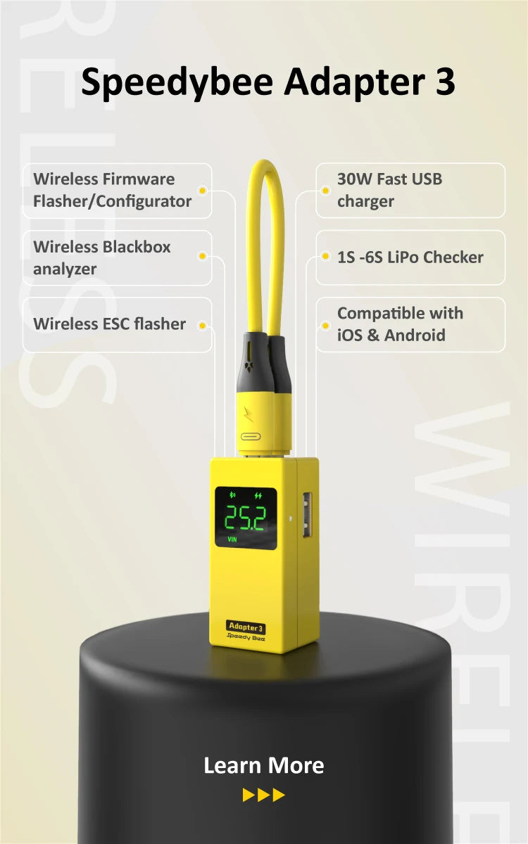RunCam Phoenix 2 Analog FPV Camera, Speedybee Adapter 3 Wireless Firmware 30W Fast USB Flasher/Con