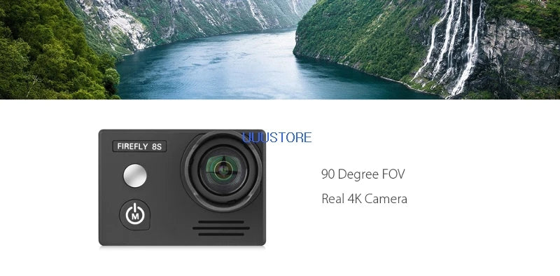 Hawkeye Firefly 8S Action-Kamera – 4K 170/90 Grad Super-View Bluetooth FPV Sport Action Cam FPV HD WiFi Kamera für RC Racing Drone 8 Hawkeye Firefly 8S Action Camera, VUUSTORE FIREFLY 85 90 Degree FOV Real 4K