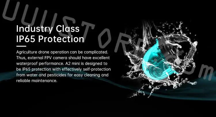 external FPV camera should have excellent waterproof performance . A2 mini is designed to be